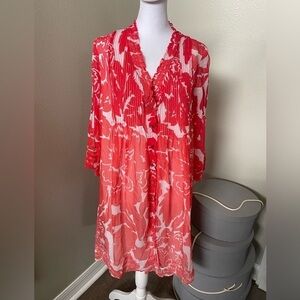 Diane von Furstenberg Women's Pink Layla Dress - Rose Ombre Coral